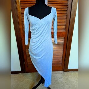 Sweetheart neckline asymmetrical dress